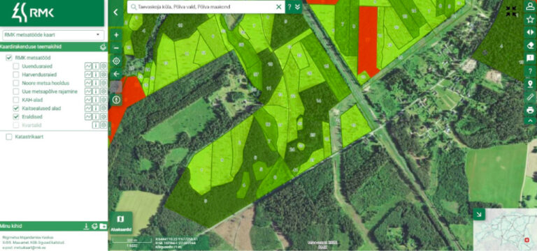 RMK metsatööde kaart: majandatav mets. Miks need eraldised kus on PEP SKV ei ole “kaitsealused alad”?